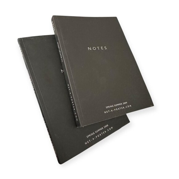 Set of 2 NET-A-PORTER NOTES Magazines SS 2008 & SS 2009 Rare Fashion Collectible - Picture 1 of 10
